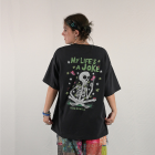 My Life's a Joke Charcoal Oversized Boxy Tee